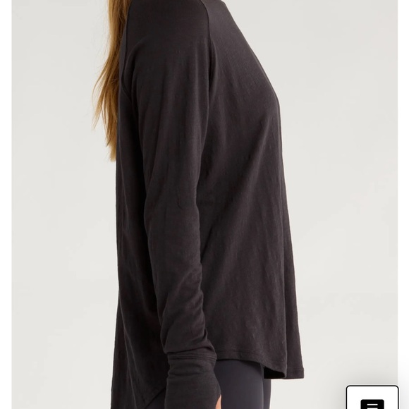 Women's 🪄 Zella 💜 Relaxed Long-Sleeve Slub Tee - Picture 6 of 6